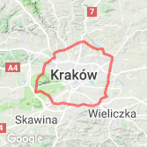 Mapa Naokoło Krakowa